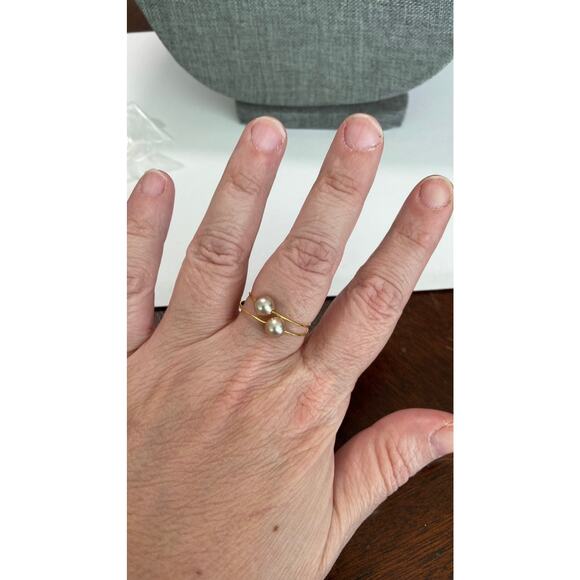 wire ring size 8 gold tone - Picture 2 of 4